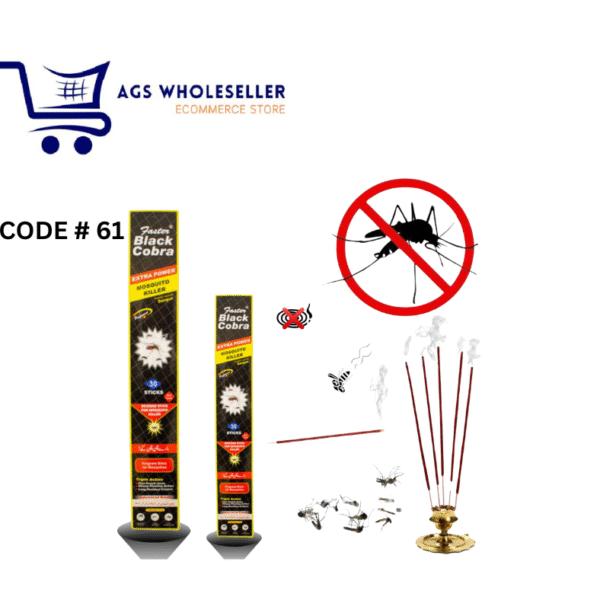 Black Cobra Mosquito Repellent Sticks (Agarbati) – Wholesale Prices in Pakistan | AGS Wholeseller